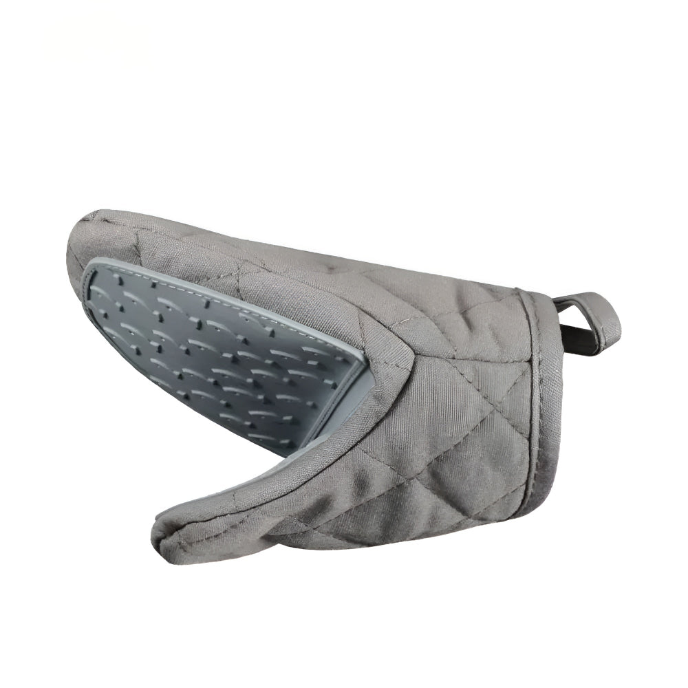 Meetue Heat-Resistant Silicone Quilted Oven Mitt - Non-Slip Textured Grip with  Cotton Lining for Baking & Cooking (Single Pack)