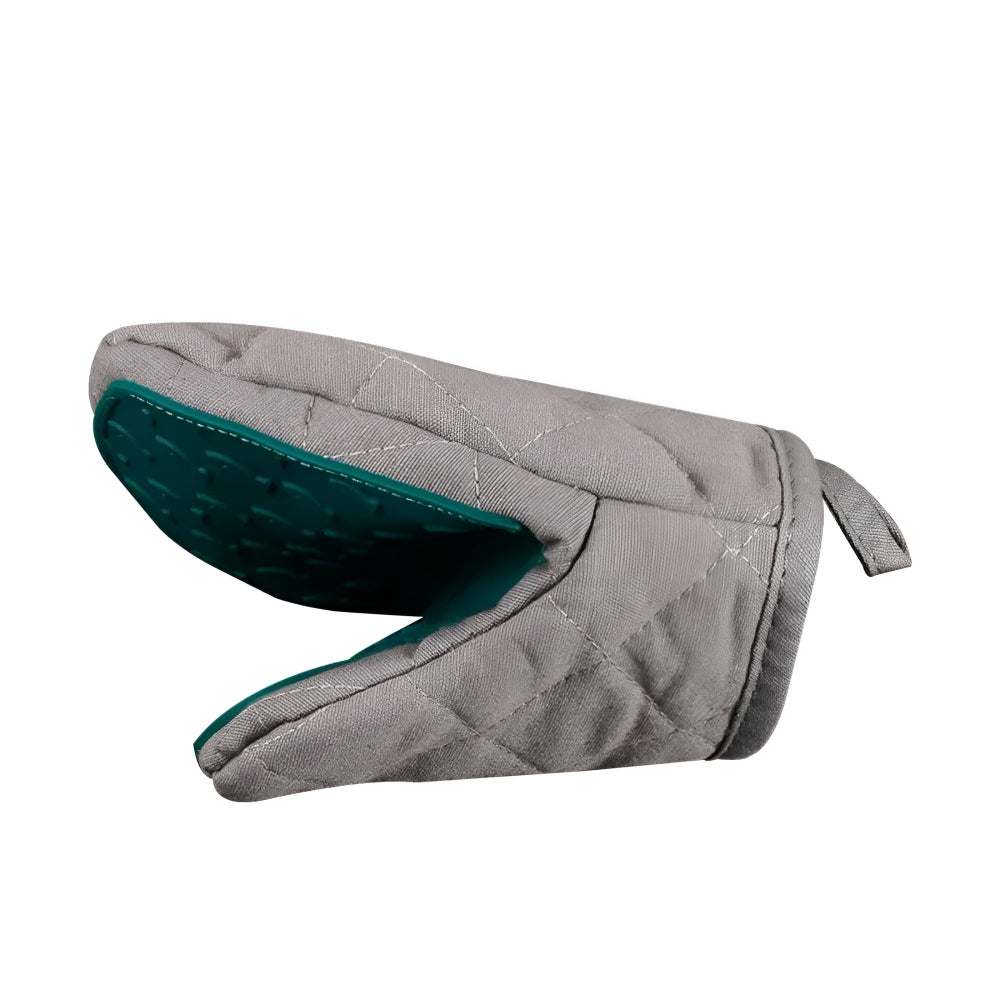 Meetue Heat-Resistant Silicone Quilted Oven Mitt - Non-Slip Textured Grip with  Cotton Lining for Baking & Cooking (Single Pack)